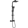 Mexen - CQ45 sprchový set s termostatickou batériou Cube, čierna, 772504595-70