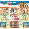 Detské samolepky Samolepkový set s omaľovánkami 500 Tlapková patrola (8595593833538)