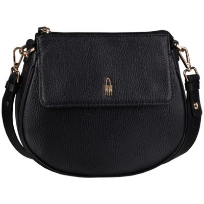 Wojewodzic Malé dámske kožené kabelky čierne crossbody 31924/FD01/Z