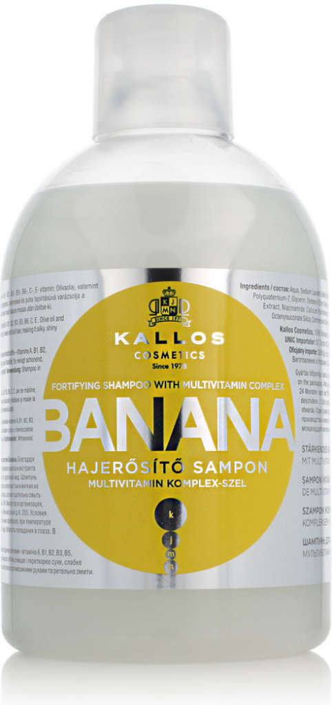 Kallos KJMN Banana posilňujúci šampón1000 ml od 2,47 € - Heureka.sk