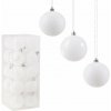 SPRINGOS Vianočné banky biele mix - 6cm, sada 20ks