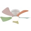 Globo 03609B - LED stmievateľný stropný ventilátor HINES 10W/230V 3000-6500K + diaľkové ovládanie 03609B + záruka 5 rokov zadarmo