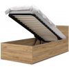 Jednolôžková posteľ s úložným priestorom Dolly - dub craft Rozmer: 200x120