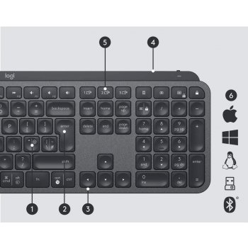 Logitech MX Keys Wireless Illuminated Keyboard 920-009415*CZ