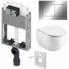 Tece Set modulu na stenu, WC Urban City, sedadlá a tlačidlá, chrom lesk 1 set