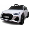mamido Elektrické autíčko Audi RS6 GT biele s EVA kolesami a koženým sedadlom, s diaľkovým ovládaním
