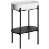 Sapho PUNO podstavec s umývadlom 550x860x360mm, čierna SKA570-2-01
