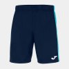 MAXI SHORT DARK NAVY-FLUOR TURQUOISE XS
