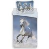 Jerry Fabrics Obliečky Posteľné Horses white 1x70x90/1x140x200cm