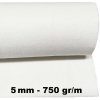 Technický filc 5 mm, farba bílá, metráž 150 cm