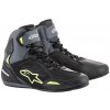 Topánky ALPINESTARS Faster-3 Drystar (čierna/sivá/žltá fluo) 42,5