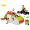 Smoby 840200-15 set preliezačka Adventure Car so šmykľavkou, traktor Claas GM a vozík pre záhradníka