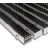 Čierna hliníková čistiaca kefová vonkajšia rohož Alu Super - 60x90x2, 2cm 80001265