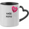 HRNČEK S FOTKOU FAREBNÝ uško srdce RÁMIK MILUJEM ŤA 350 ML FOTOpošta Farba: Čierny