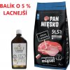 PAN MIĘSKO Teľacie mäso s prepelicou L 20kg pre šteňatá + Lososový olej obohatený o vitamíny 500 ml