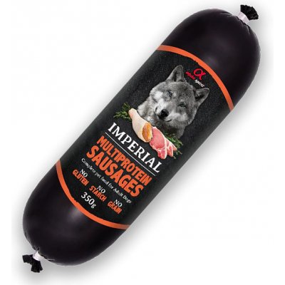 Alpha Spirit Dog Imperial Sausages Saláma Multiprotein 350 g