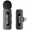BOYA Microphone Wireless BY-V1 V2.0 2,5GHz with 1 transmitter and 1 receiver (Lightning) Black EU