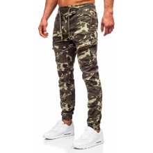 Bolf KA9225-2 pánske cargo riflové jogger nohavice maskáčovo-hnedé