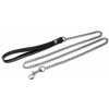 Whips Leash for Ladies, čierne kožené vodítko
