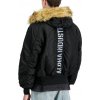 Alpha Industries 45P Hooded Custom zimná bunda black/reflective Farba: čierna, Veľkosť: XXL