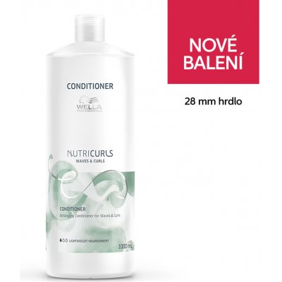 Wella Nutricurls Waves & Curls kondicionér pre jednoduché rozčesávanie vlasov 1000 ml