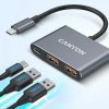 Canyon DS-3, USB-C Hub, 3 porty, 2xUSB-A 10Gbps, 1xUSB-C 10Gbps, šedá CNS-TDS3