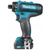 MAKITA DF033DSAE Skrutkovač 30 Nm vŕtací 12V-max CXT - Li-Ion 2.0 Ah akumulátor (2 ks) + nabíjačka, výstup: 1/4