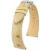 Kožený remienok Hirsch Massai Ostrich L 04262091-2, béžový, pštrosia koža, dĺžka L, Quick Release 21 mm