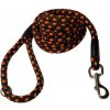 Palkar vodidlo pre psov 3 m × 14 mm čierno-oranžové