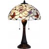 Tiffany nočná lampa MOTÝLE Ø41*60