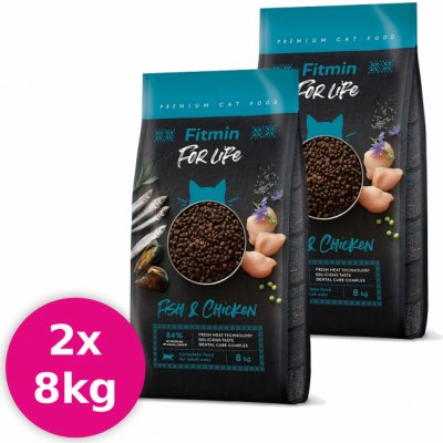 Fitmin For Life CAT Fish&Chicken 2 x 8 kg