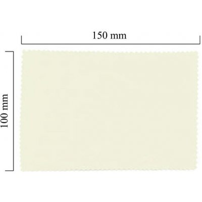 Blick-Punkt Handričku na okuliare z mikrovlákna jednofarebný - biely 100x150