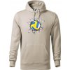 Volejbal lopta v triku - Mikina pánska Cape s kapucňou - 3XL ( Ľadovo sivá )