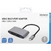 DELTACO USBC-HDMI22, Adaptér USB-C/HDMI, 4K@60Hz