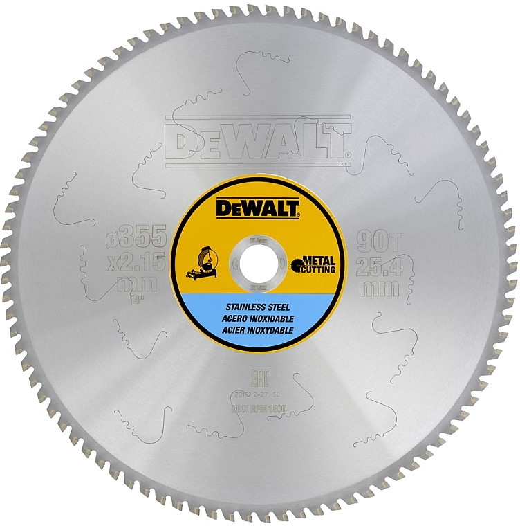 DeWalt DT1922 - Pilový kotouč na nerez ocel 355x25,4 mm 90 zubů