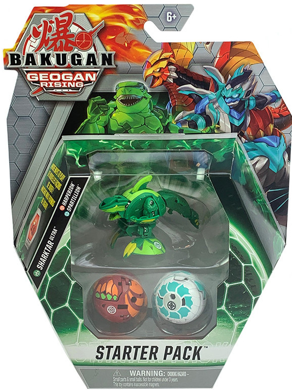 Spinmaster Bakugan Geogan Rising Starter Pack Shaktar Ultra Harperion Spartilion