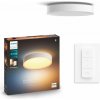 Philips HUE LED White Ambiance 41165/31/P6 Devere M kúpelňové stropné svietidlo 19,2W 2450lm 2200-6500K IP44 38,1cm biele stmievateľné BlueTooth + HUE Switch