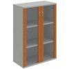 Policová skriňa Strong, 80x115,2x40 cm, čerešňa/sivá