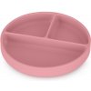 PETITEMARS PETITE&MARS Tanierik silikónový deliaci okrúhly Take&Match Dusty Rose 6m+