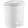 Biely odpadkový kôš na pedál 3,5L