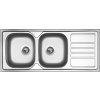 Sinks OKIO 1160 DUO V 0,6mm nerez matný