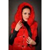 Max Original Leather Dámska kožušinová vesta GILET3 red (40 XS) - Red - 40
