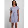 Urban Classics Dámske šaty Ladies Organic Empire Valance Tee Dress Farba: violablue, Veľkosť: 3XL
