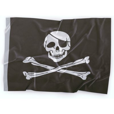 WARAGOD pirátska vlajka Jolly Roger 150x90 cm