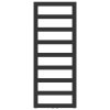HOPA Kúpeľňový radiátor GLASGOW čierna farba Farba - Čierna , Odporúčaná vykurovacia tyč (W) - 400 W, Rozmer A - 40 cm, Rozmer C - 125 cm, Skutočný rozmer radiátora (v mm) - 400 x 1250 mm RADGLA401331
