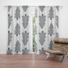 Sablio Záves Sivé stromčeky: 2 ks 140x250 cm