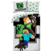 Detská posteľná bielizeň Minecraft 140 x 200 cm Halantex 100 % bavlna Steve Alex