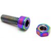 TLC náhradný diel Titanium BMX Seat Clamp Bolt and Nut MULTI
