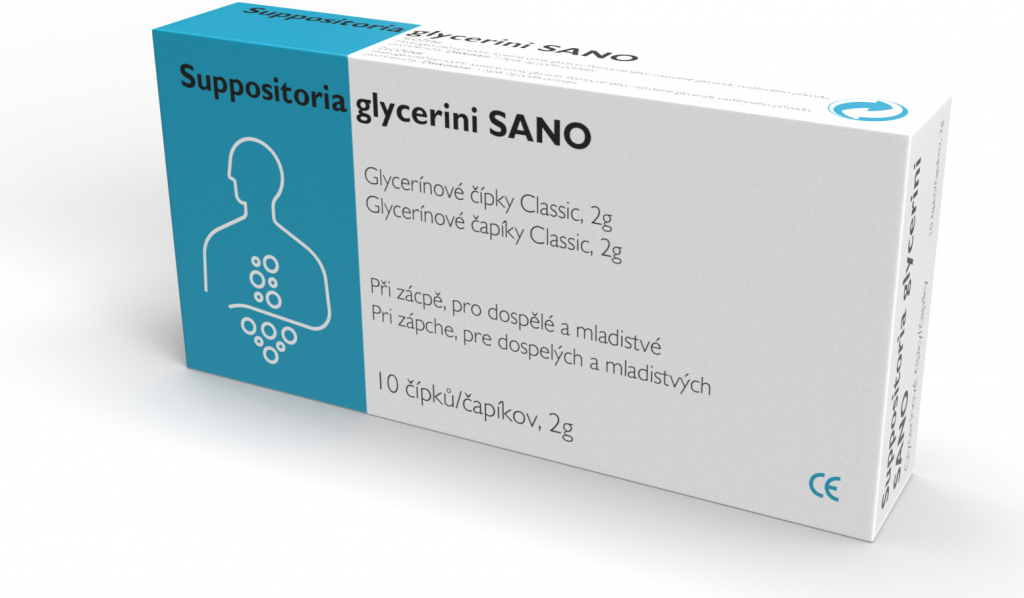 SANO Suppositoria Glycerini SANO Classic 2 g