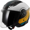 LS2 Helmets LS2 OF616 AIRFLOW II COVER WHITE BROWN-06 - XXL